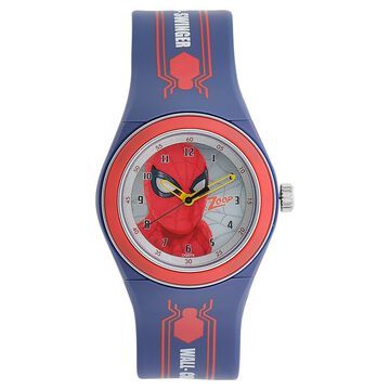 Zoop Quartz Analog Multicoloured Dial Blue PU Strap Watch For Kids