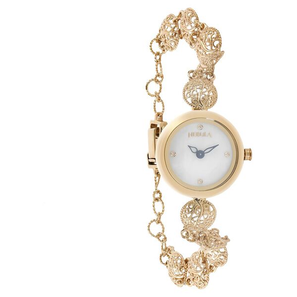 Titan Nebula Filigree Quartz Analog 18 Karat Solid Gold Watch for Women - image number 2