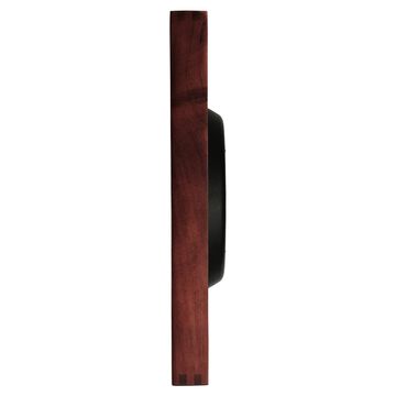 Titan Black & Timber Wooden Wall Clock