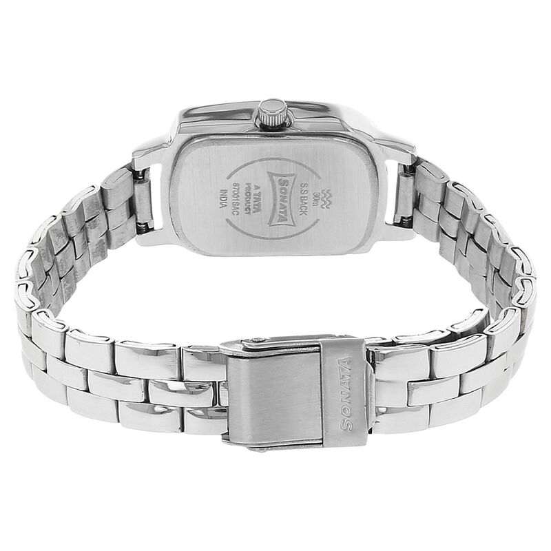 Sonata Quartz Analog Pink Dial Stainless Steel Strap Watch for Women - image number 3