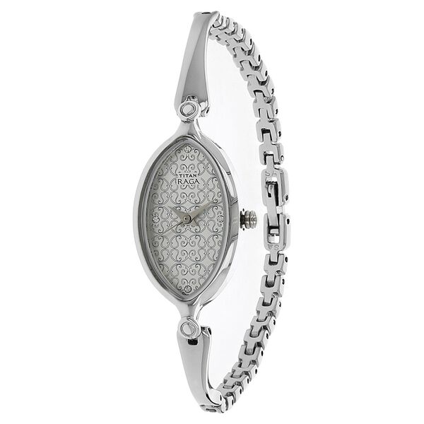 Titan Raga Silver Dial Women Watch With Metal Strap - image number 1
