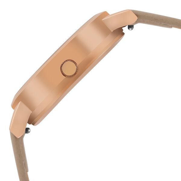 Olivia Burton Quartz Analog Rose Gold Dial Leather Strap Watch for Women - image number 3