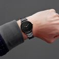 Titan Edge Quartz Analog Black Dial Black Stainless Steel Strap Watch For Men - image number 3
