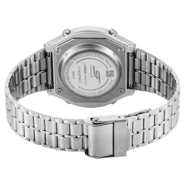 SF CirQle Digital Dial Silver Stainless Steel Strap Watch For Men