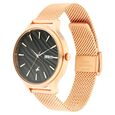 Fastrack Ruffles Quartz Analog with Day and Date Black Dial Stainless Steel Strap Watch for Girls - image number 3
