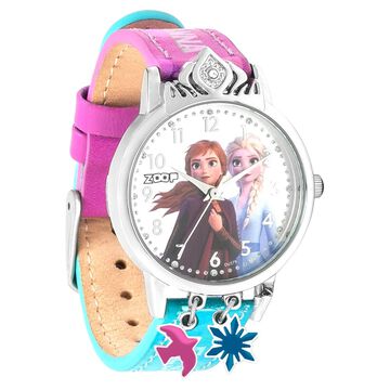 Zoop Elsa Combo Quartz Analog Multicoloured Dial Two Toned PU Leather Strap Watch For Kids