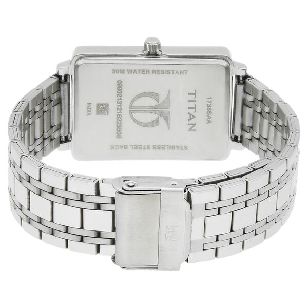 Titan Karishma Silver Dial Analog with Date Stainless Steel Strap watch for Men - image number 3