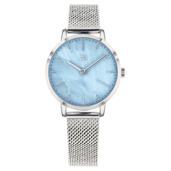 Tommy Hilfiger Quartz Analog Blue Dial Stainless Steel Strap Watch for Women - image number 0