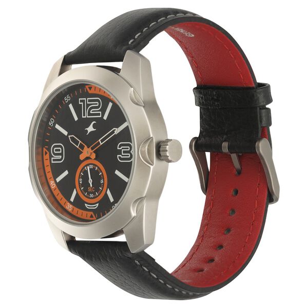 Fastrack Black Dial Quartz Analog Watch for Guys - image number 2