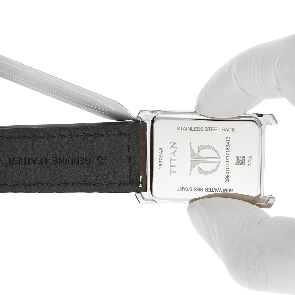 Buy Online 24 mm Brown Genuine Leather Straps for Men 1001241824s p Titan