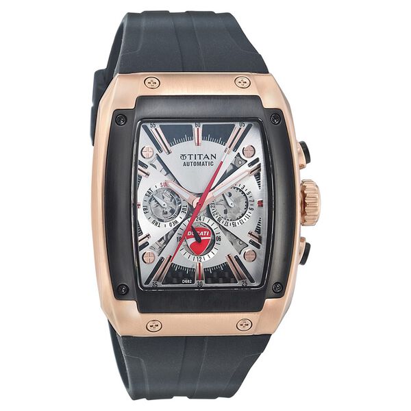 Titan Quartz Multifunction Silver Dial Watch for Men - image number 0