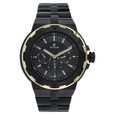 Titan Quartz Multifunction Black Dial Stainless Steel Strap Watch for Men