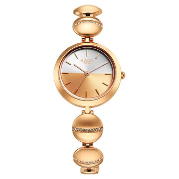 Titan Raga Delight Two Toned Dial Women Watch With Metal Strap