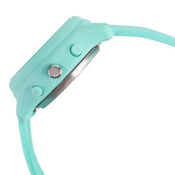 Zoop Ana-Digi Watch with Silver Dial & Green Strap for Girls Kids, from House of Titan