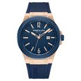 Kenneth Cole Quartz Analog with Date Blue Dial Silicone Strap Watch for Men - image number 0