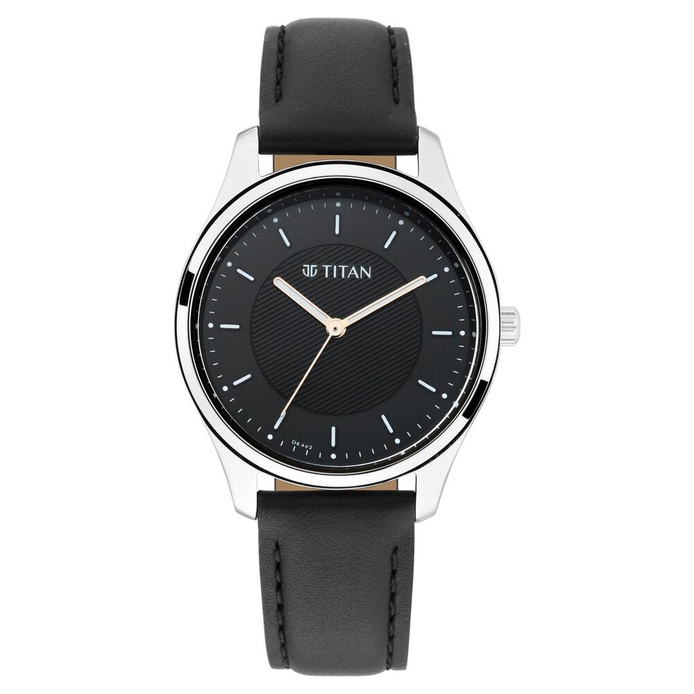 Black dial shop ladies watch
