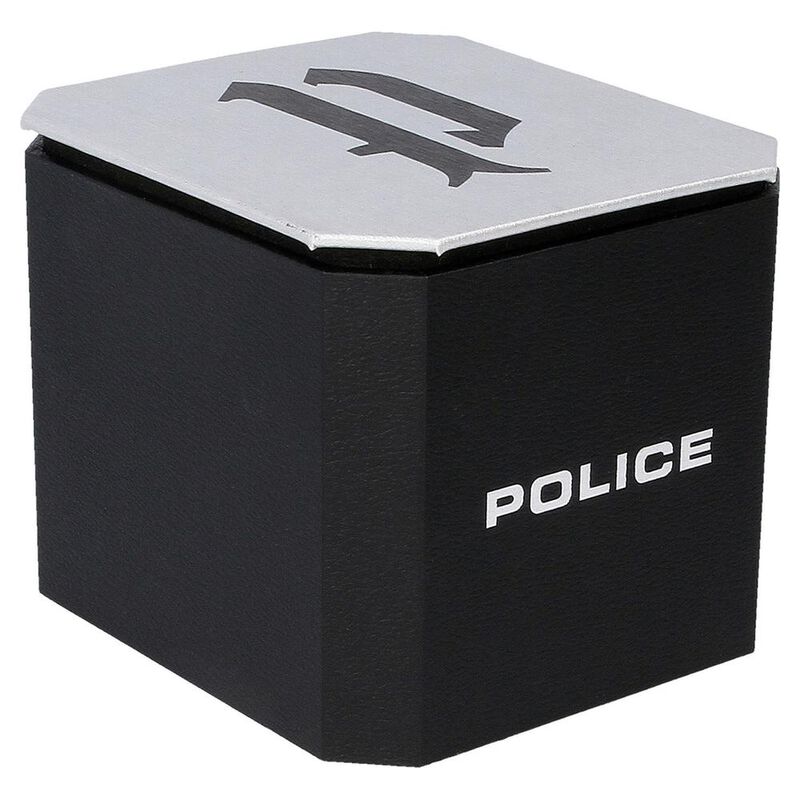 Police Quartz Multifunction Silver Dial Leather Strap Watch for Men - image number 5