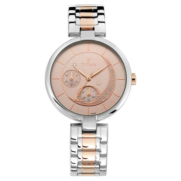 Titan Stellar Blue Dial Analog Stainless Steel Strap watch for Women - image number 0