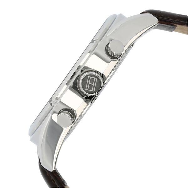 Tommy Hilfiger Quartz Analog with Day and Date Brown Dial Leather Strap Watch for Men - image number 2