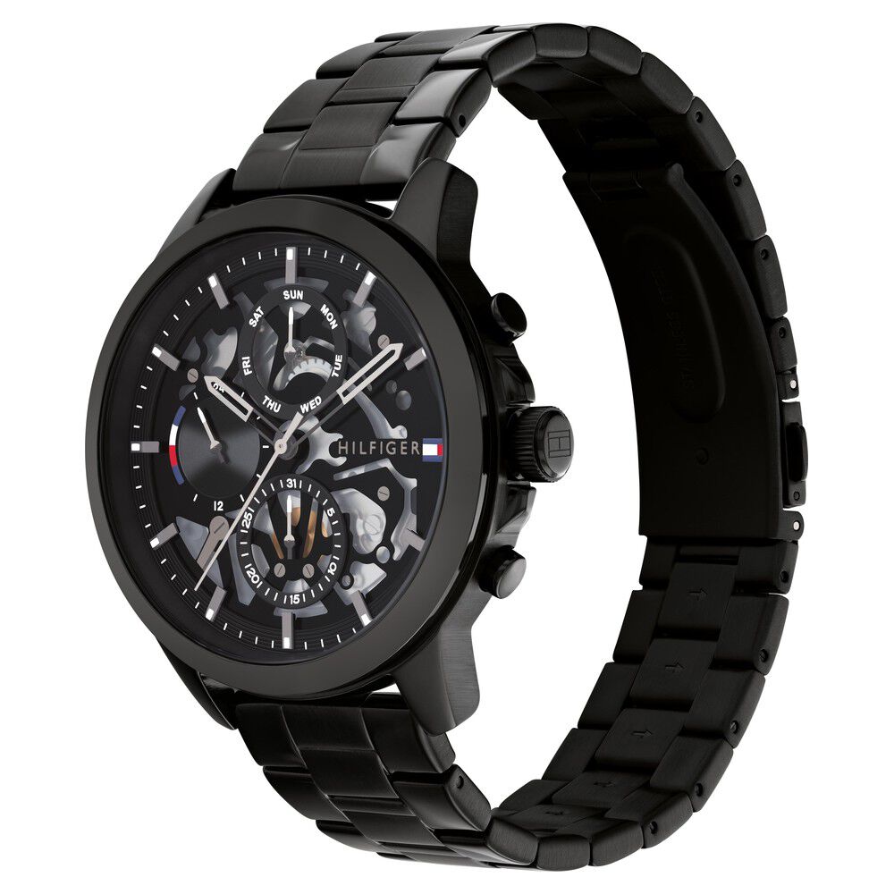 Tommy hilfiger mens watch black sale