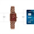 Sonata Poze Quartz Analog Mother Of Pearl Dial Brown Metal Strap Watch For Women - image number 3