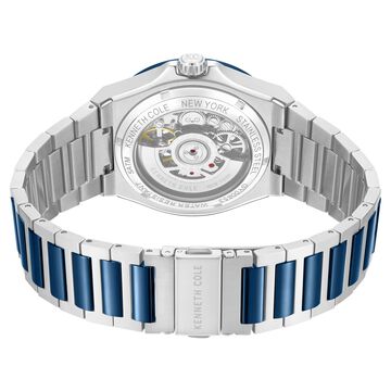 Kenneth Cole Automatic Silver Dial Two Toned Stainless Steel Strap Watch For Men