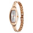 Vyb Manifester By Fastrack Quartz Analog Silver Dial Rose Gold Stainless Steel Strap Watch For Girls - image number 2