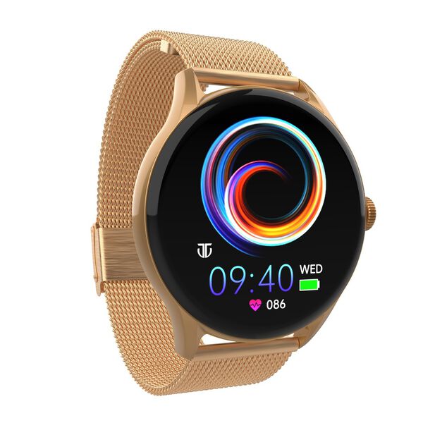 Titan Evoke Smartwatch - Seamless Calls, Voice Assistant, Rose gold strap - image number 1