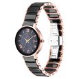 Titan Quartz Analog with Date Black Dial Stainless Steel & Ceramic Strap Watch for Women - image number 2