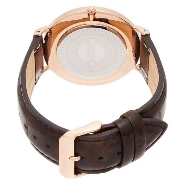 Police Quartz Analog White Dial Leather Strap Watch for Men - image number 2