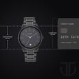 Titan Minimals Quartz Analog with Date Black Dial Black Metal Strap Watch For Men - image number 2