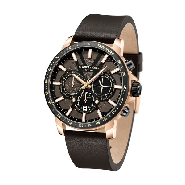 Kenneth Cole Black Dial Quartz Multifunction Watch for Men - image number 1
