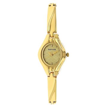 Sonata Quartz Analog White Dial Metal Strap Watch for Women