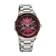 Titan Regalia Opulent Two-Eye Multifunction Burgundy Panda Dial Stainless Steel Strap Watch For Men - image number 1