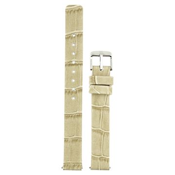 10 mm Off White Genuine Leather Strap for Women