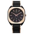 Vyb Aviator By Fastrack Quartz Analog Black Dial Two Toned Stainless Steel Strap Watch For Guys - image number 1