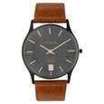 Titan Edge Grey Dial Analog with Date Leather Strap watch for Men - image number 0