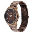 Vyb Drift By Fastrack Quartz Analog Brown Dial Brown Stainless Steel Strap Watch For Guys - image number 2