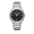 Cerruti 1881 Quartz Analog Black Dial Silver Colour Stainless Steel Strap Watch For Men - image number 0