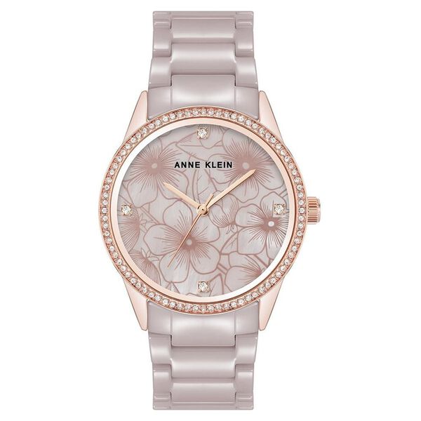 Anne Klein Quartz Analog Grey Dial Grey Metal Strap Watch For Women - image number 0