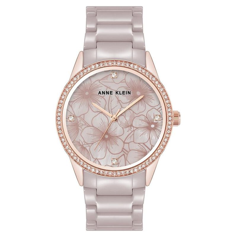 Anne Klein Quartz Analog Grey Dial Grey Metal Strap Watch For Women