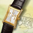 Titan Nebula Calligraphy Quartz Analog 18 Karat Solid Gold Watch for Men