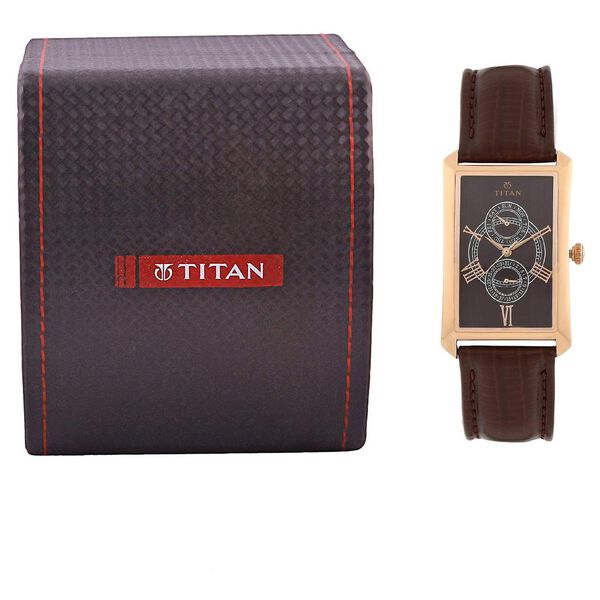 Titan Quartz Analog Brown Dial Watch for Men - image number 4