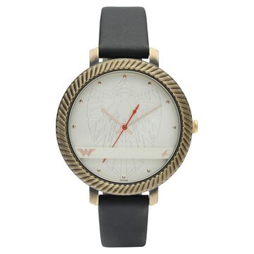 Fastrack Wonder Woman Quartz Analog Silver Dial Leather Strap Watch for Girls