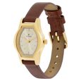 Titan Quartz Analog Champagne Dial Leather Strap Watch for Women - image number 2