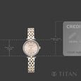 Titan Workday Edit Quartz Analog Pink Dial Two Toned Stainless Steel Strap Watch For Women - image number 3