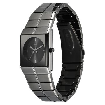 Vyb Nova By Fastrack Quartz Analog Grey Dial Grey Metal Strap Watch For Guys