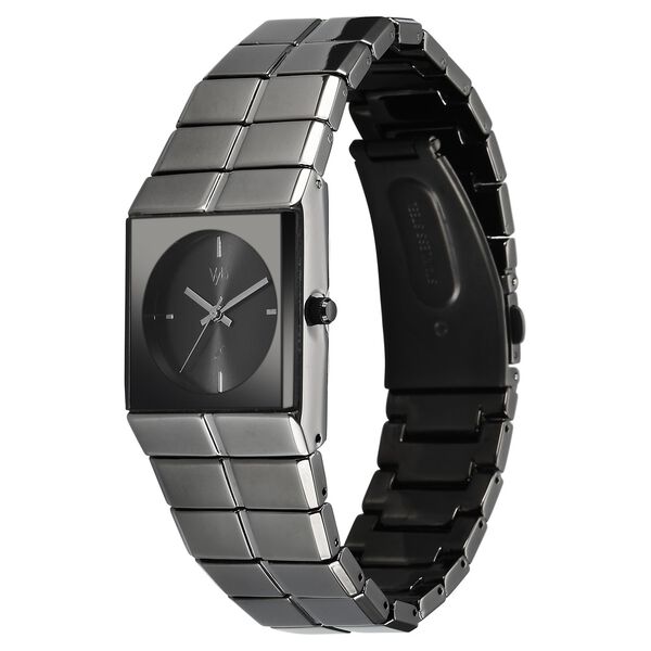Vyb Nova By Fastrack Quartz Analog Grey Dial Grey Metal Strap Watch For Guys - image number 2
