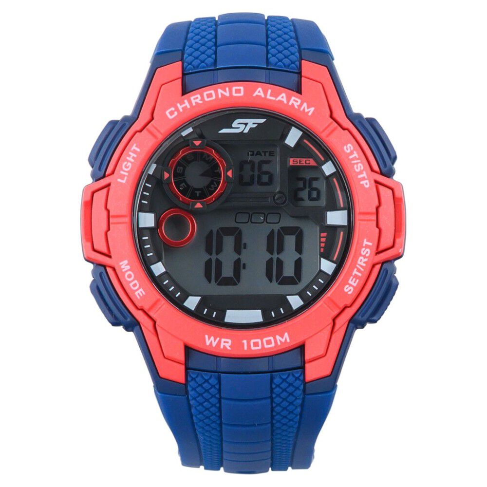 Buy Online SF Digital Dial Silicone Strap Watch for Men
