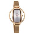 Vyb Charmer By Fastrack Quartz Analog Silver Dial Rose Gold Stainless Steel Strap Watch For Girls - image number 2